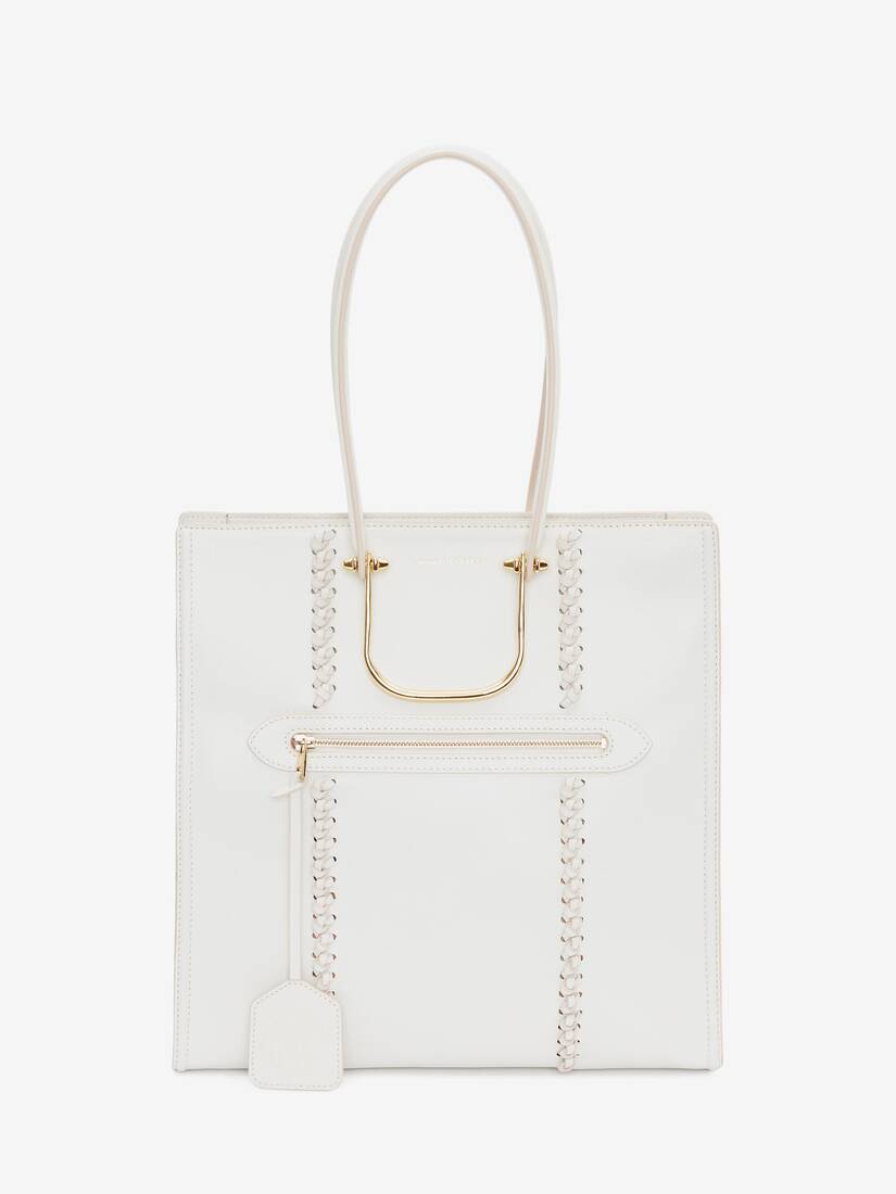 Bolsas De Hombro Alexander McQueen The Tall Story Mujer - Blancos - Mexico 638-QSJNTA